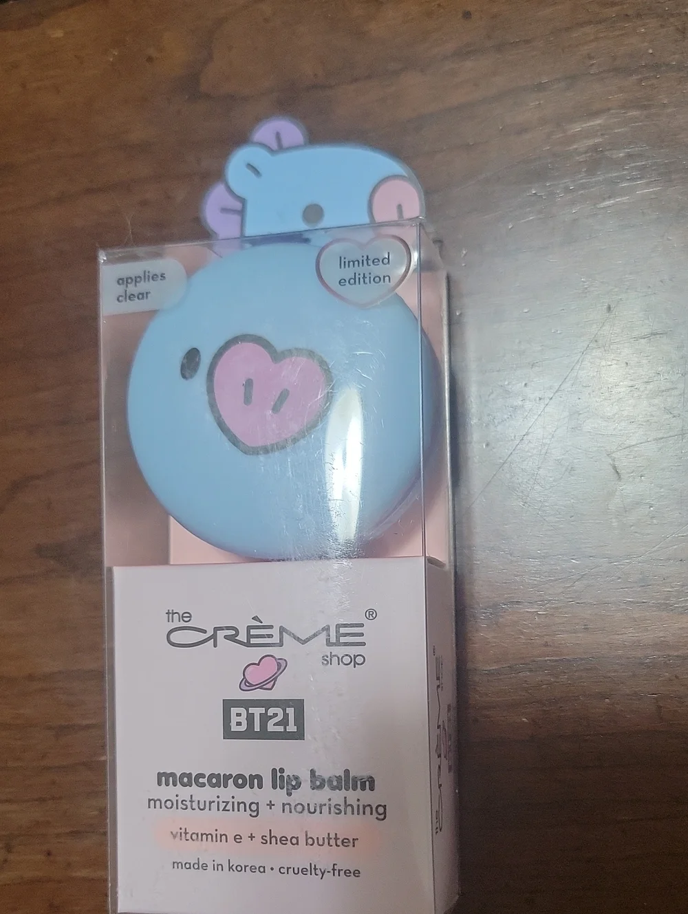 Creme shop macaron lip balm grape gummy